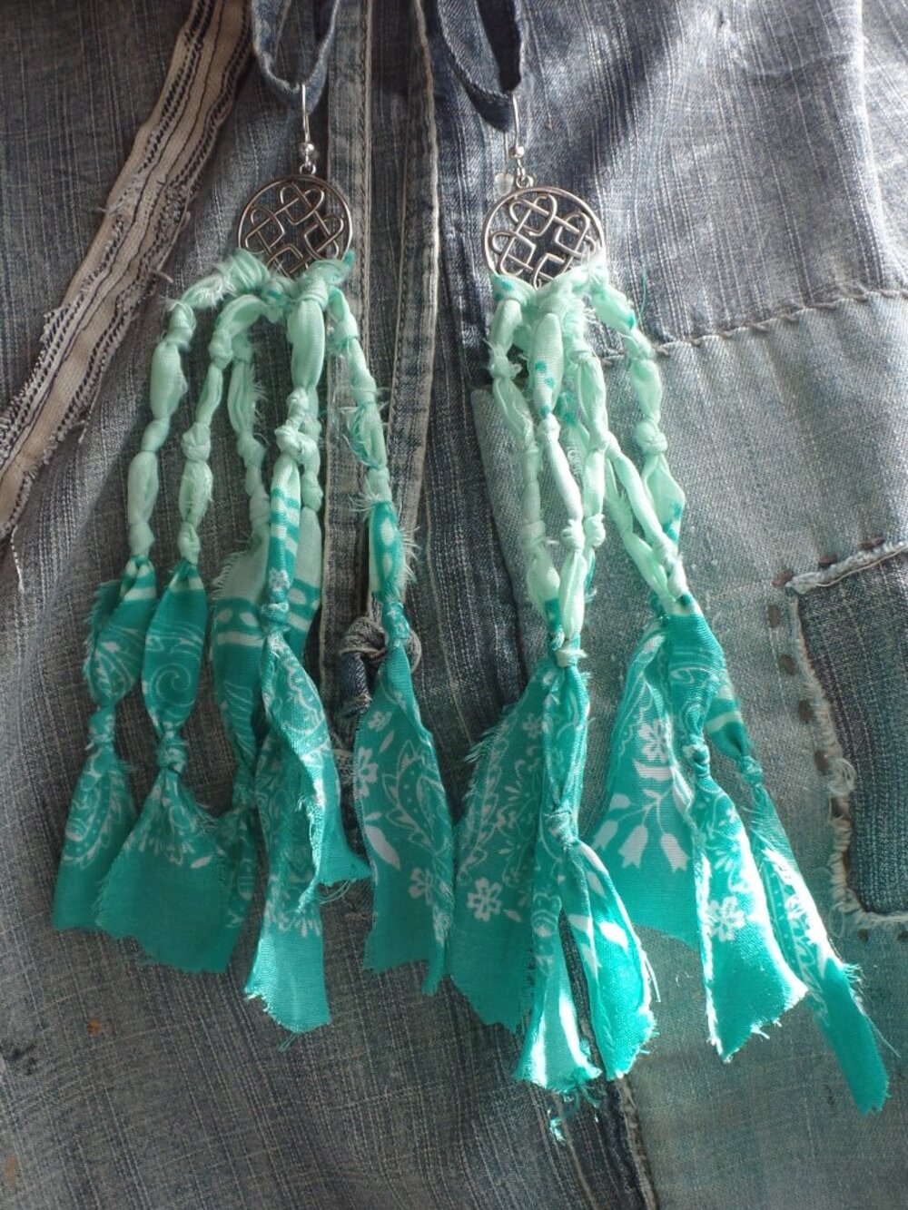 Hand Crafted SWAG Earrings CELTIC - Picture 1 of 7